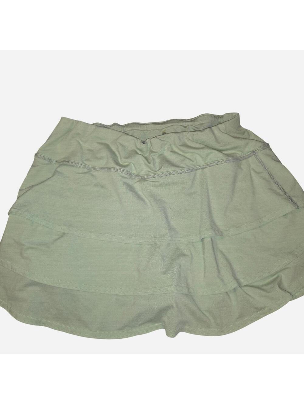 athletic size medium green tennis skirt skort with built in shorts #tennis
